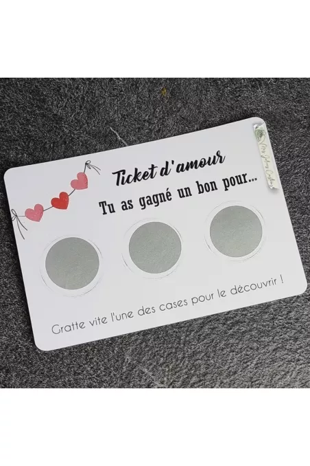 Cartes à gratter totalement personnalisable pour vos annonces