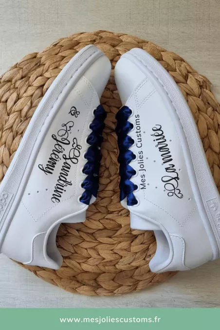 Adidas Stan Smith personnalisées mariage homme et femme