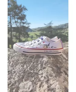 Custom converses personnalisées mariage homme et femme