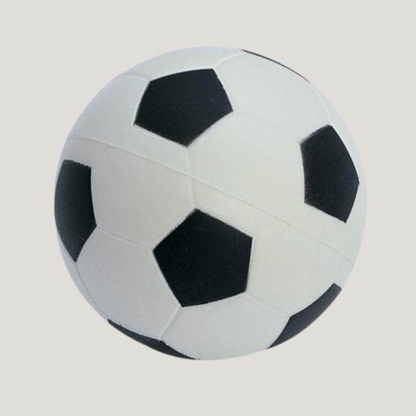 Ballon anti-stress au design footballistique