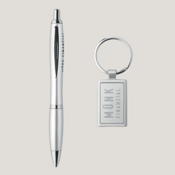 stylo et porte clé à personnaliser