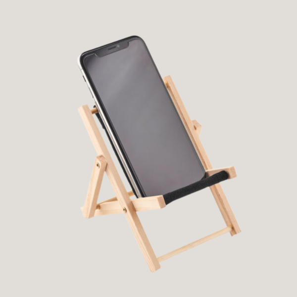 Support téléphone chaise longue à personnaliser